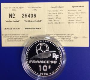 10 Francs Coupe du Monde 1998 Idéal du Football Monnaie de Paris