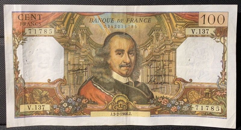 100 Francs Corneille 1966 V137