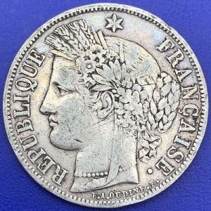 5 francs Cérès 1850 A argent