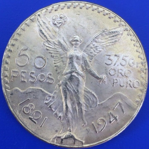 Monnaie or, 50 pesos or 1947, Mexique