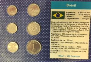 Brésil série pièces FDC