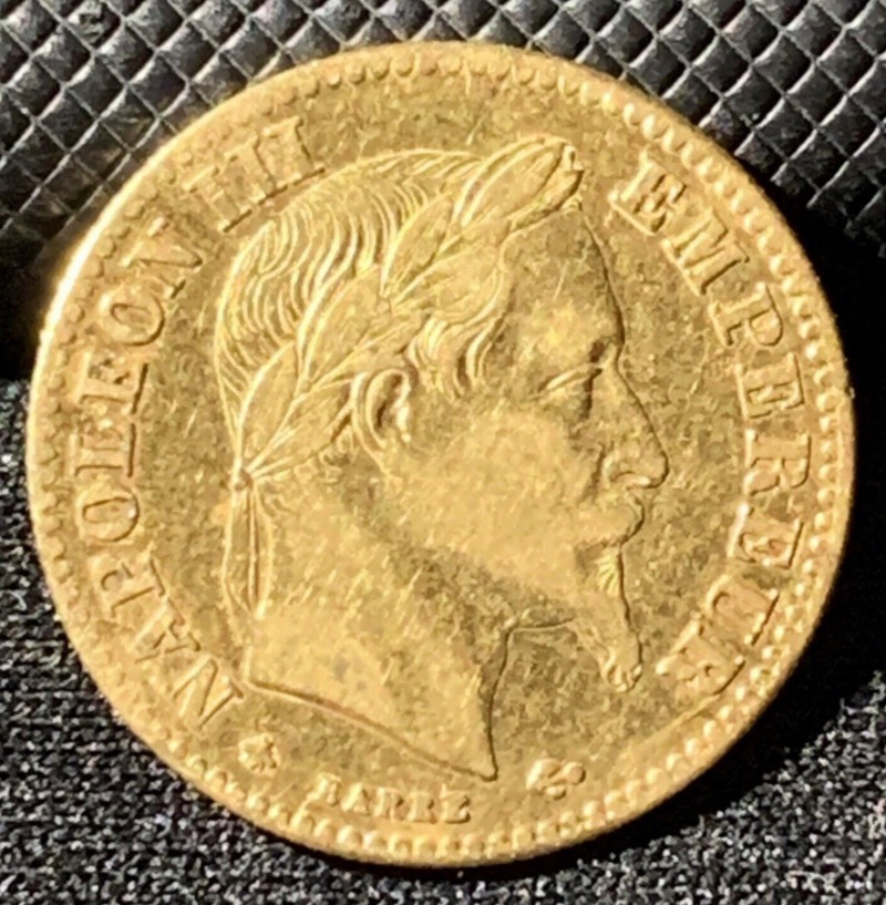 10 Francs or 1862 A Napoléon III Tête Laurée