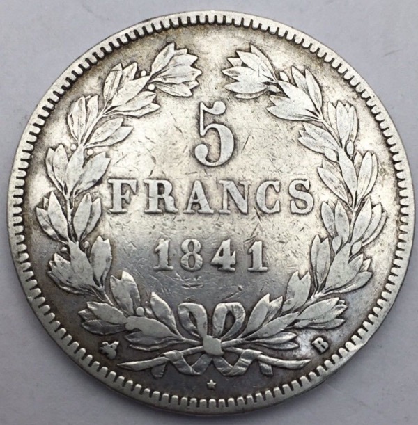 Louis Philippe I 5 francs 1841 B