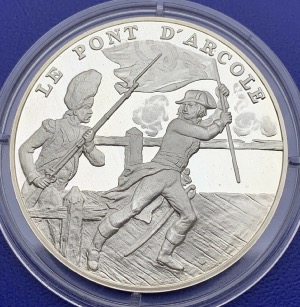 Médaille Argent Bicentenaire de la Révolution - Le pont D’Arcole