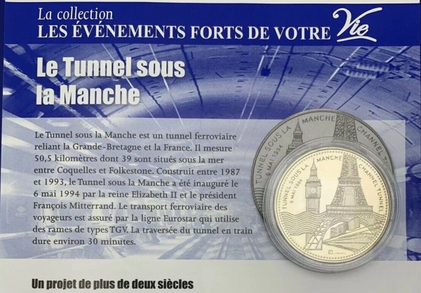 Médaille BU, Le Tunnel sous la Manche