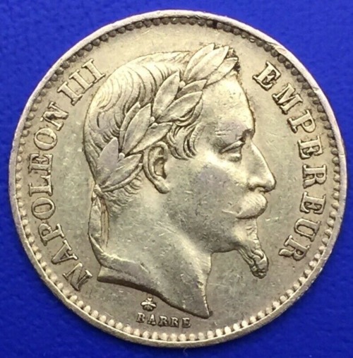 20 Francs or Napoleon III Tete laurée 1868 A