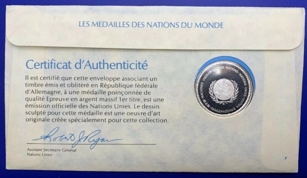 Médaille Argent massif des nations du Monde - REPUBLIQUE FÉDÉRALE D’ALLEMAGNE