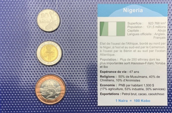Nigeria Série de pièces UNC
