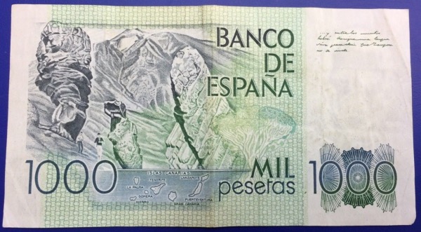Billet 1000 Pesetas 1979 Espagne
