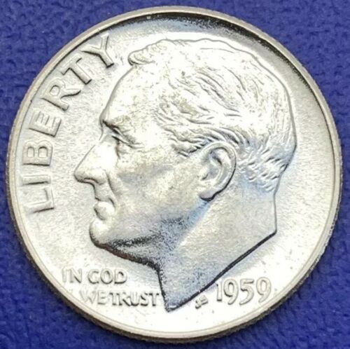 One Dime Roosevelt 1959 argent, États-Unis