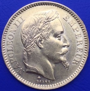 20 Francs or Napoleon III Tete laurée 1861 A