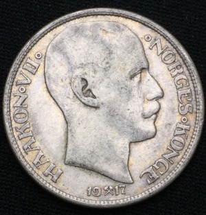 NORVÈGE 1 Krone Haakon VII 1917