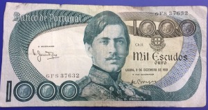 Billet 1000 Escudos 1981 Portugal