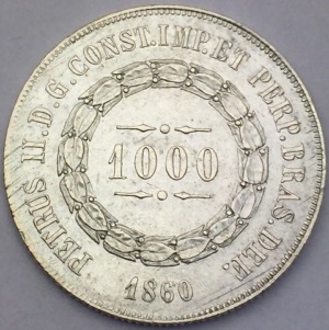 Brésil 1000 reis 1860