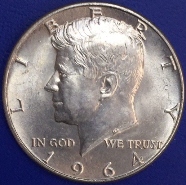 50 cents JF Kennedy 1964, États-Unis