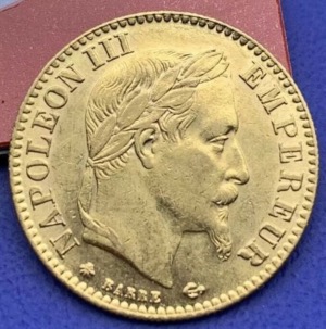 10 Francs Or Napoléon III Tête Laurée 1867 A