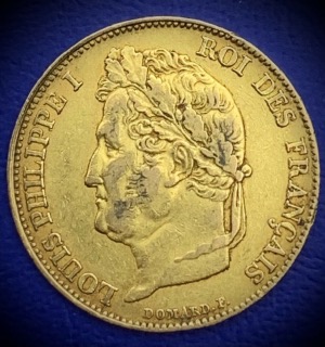 20 Francs or Louis Philippe Ier 1843 A