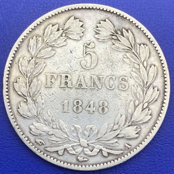 5 francs Louis Philippe 1848 A argent