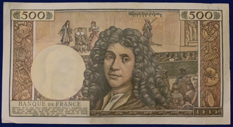500 Francs Molière 8-1-1965 V.18