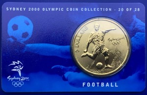 Australie, 5 Dollars Elisabeth 2, Sydney 2000, Football