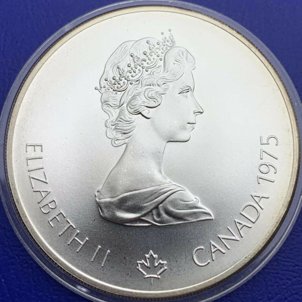 Canada 5 dollars JO Montréal 1976, Pièce argent 