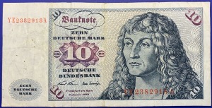 Allemagne Billet 10 Mark 1970