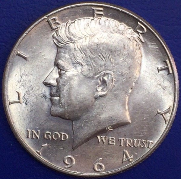 1964D Kennedy Half dollar États-Unis