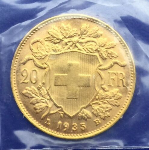 20 Francs or Vreneli 1935