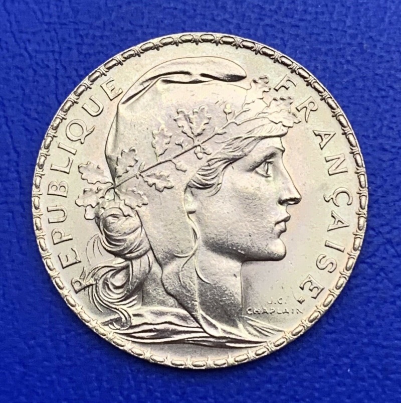 20 Francs or Coq Marianne 1907