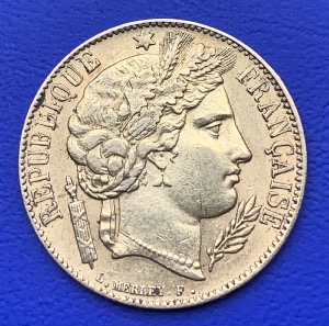 20 francs or Cérès 1851 A