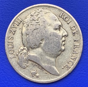 20 Francs or Louis XVIII Buste Nu 1824 A
