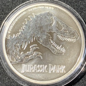 1 Oz argent 2020 NIEU JURASSIC PARK