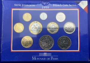 Coffret BU Série Franc 1999