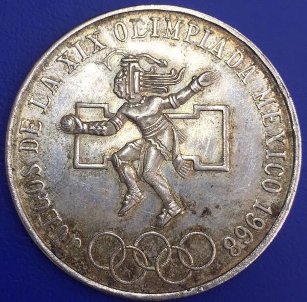 Mexique 25 Pesos Jeux Olympiques 1968 Argent 