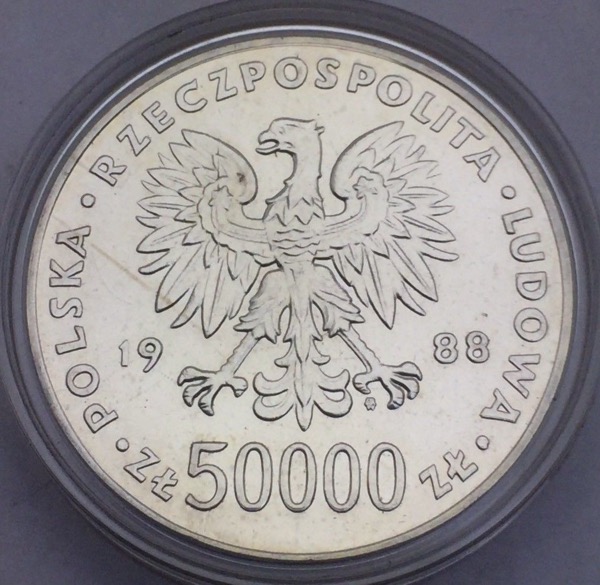 Pologne 50000 Zlotych 1988 Jozef Pilsudski