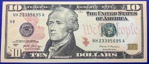 Etats-Unis, Billet 10 dollars Saint Louis, Hamilton, Neuf