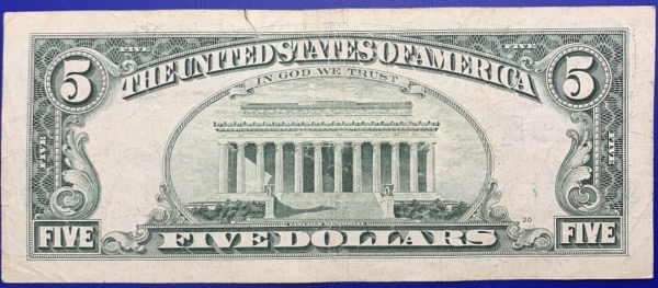 Etats-Unis, Billet 5 dollars Atlanta 1995, Lincoln