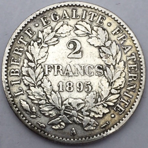 Ceres 2 Francs 1895 A argent