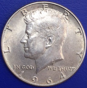 1/2 Dollar Kennedy Half dollar 1964D (argent 900)