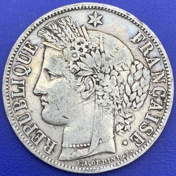 5 francs Cérès 1850 A argent