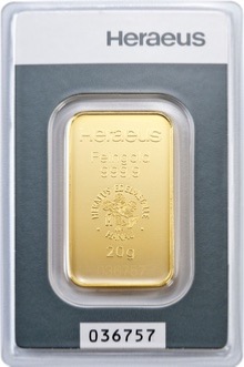 Lingot 20 grammes Or 999,9 scellé