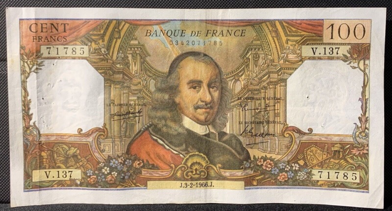 100 Francs Corneille 1966 V137