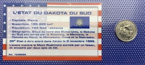 Etats-Unis Quarter dollar État du Dakota du Sud UNC, année 2006