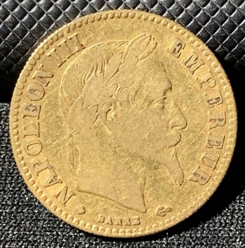 10 Francs or Napoléon III Tête Laurée 1863 BB