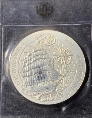 1 Oz Argent 2021 Mayflower Nautical Rwanda