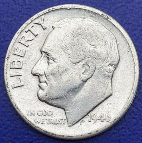 10 cents Roosevelt Dime 1946 Etats-Unis argent