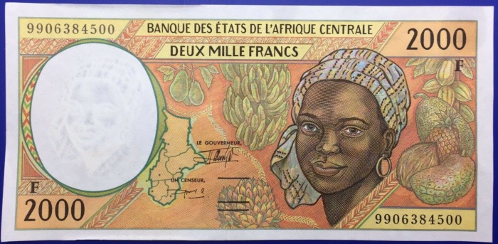 Etats de l'Afrique centrale, Billet 2000 Francs