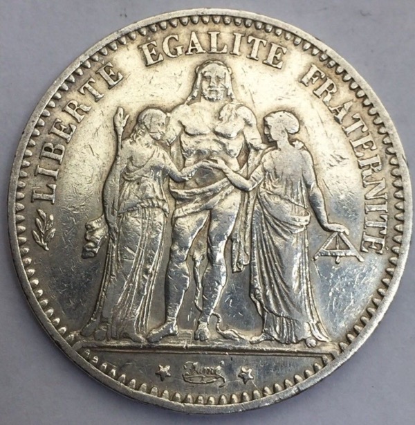 5 Francs Hercule 1875 