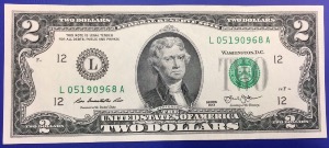 Billet 2 dollars 2013 L San Francisco