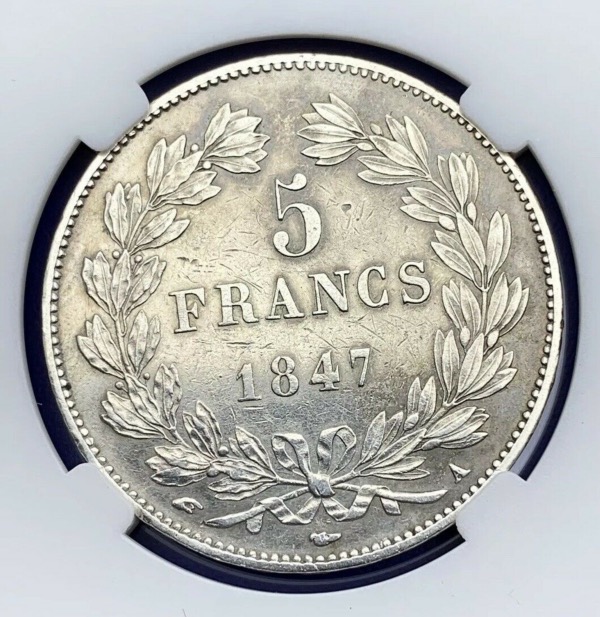5 Francs Louis Philippe I 1847 A Paris TTB